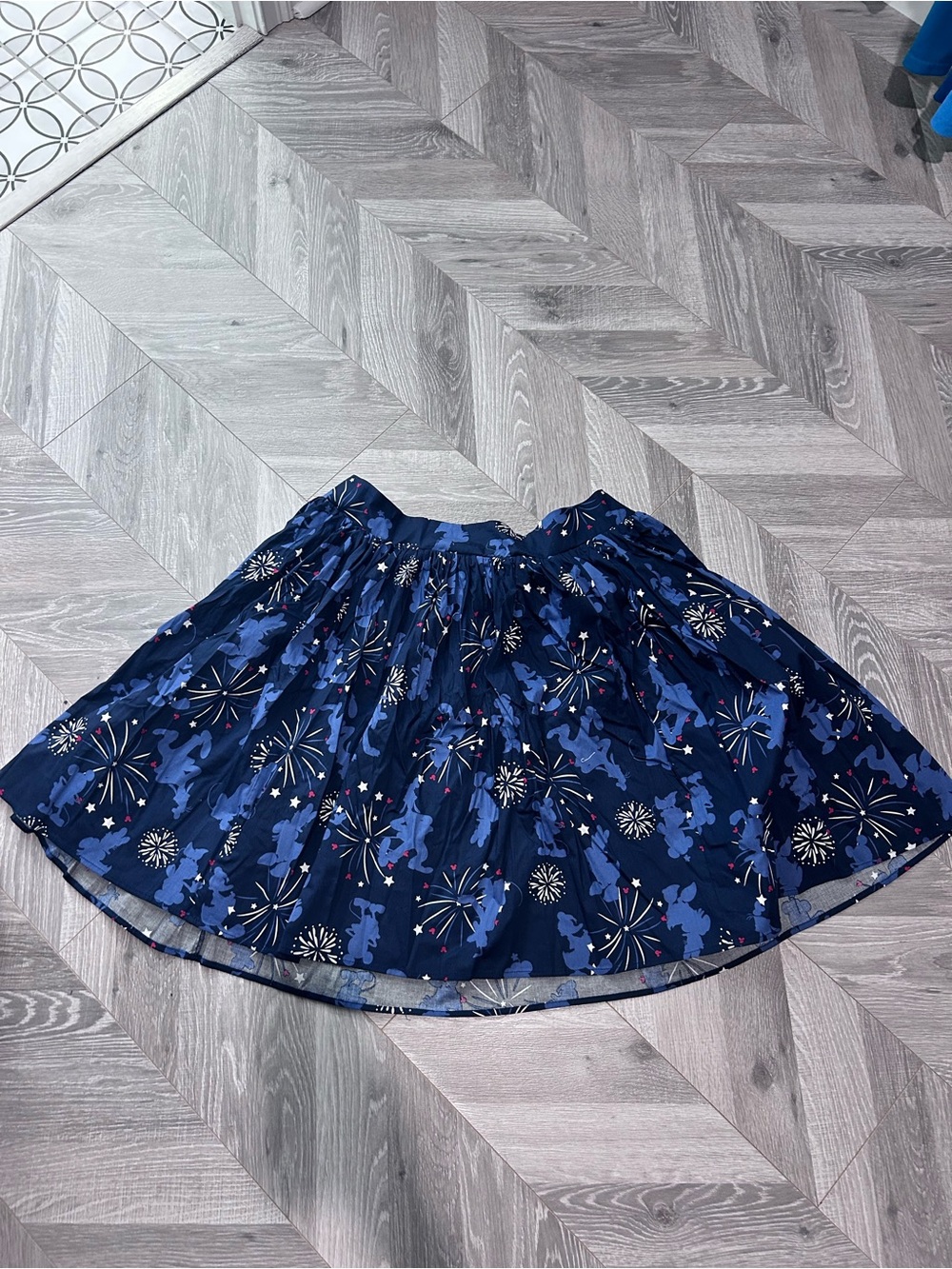 torrid Navy Blue Mickey fireworks Skirt